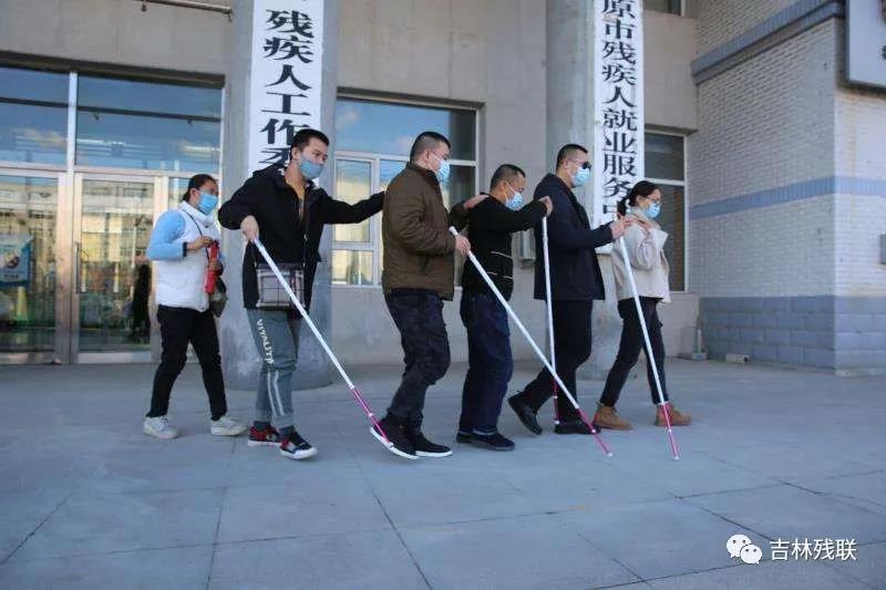 图为盲人节活动现场