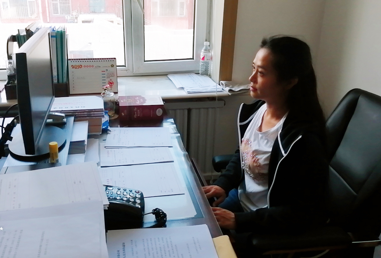 图为公主岭市聋人协会主席赵博